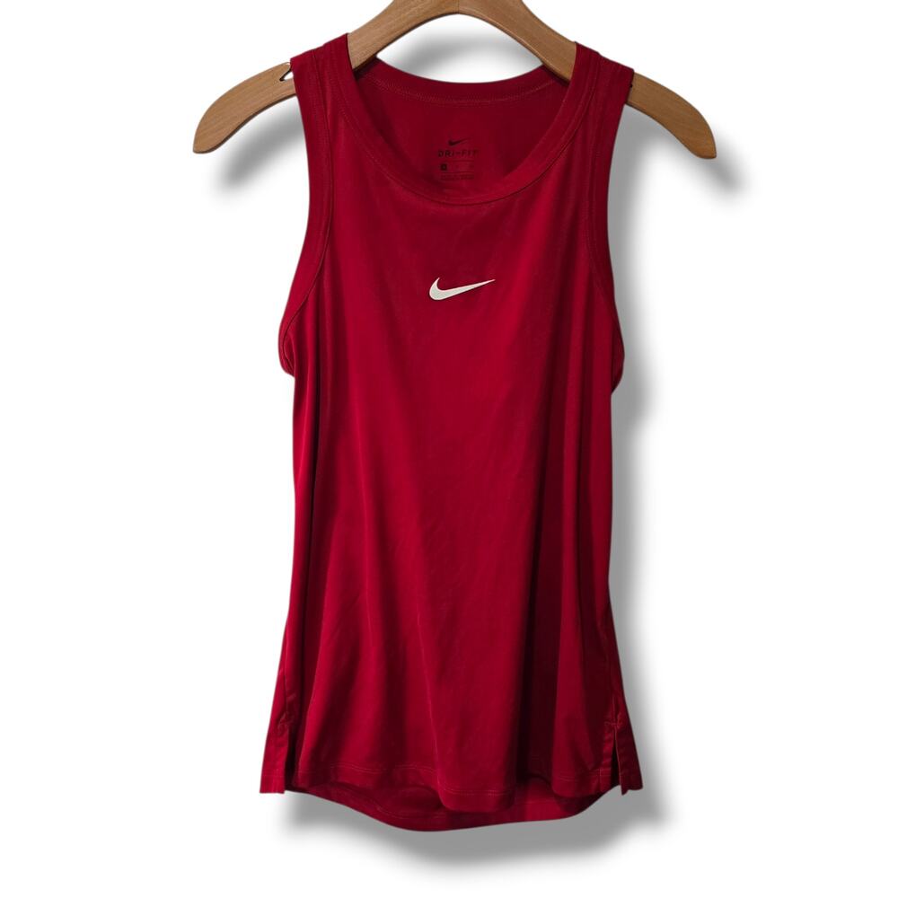 Nike Dri-FIT Red Cut-Out Back Training Tank – Small - Picture 2 of 7